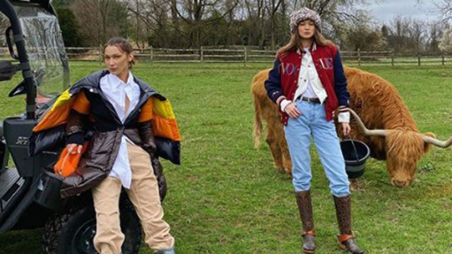 Джиджи Хадид, Бела Хадид и имението на семейството им в Пенсилвания