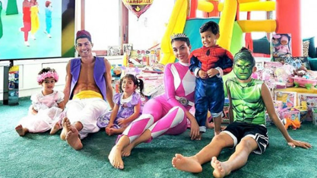 Кристиано Роналдо, Джорджина Родригес и рожденият ден на близнаците Ева и Матео