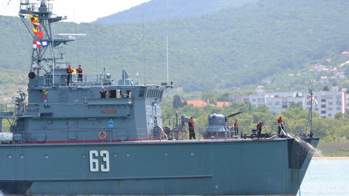 Продължава учението на флотилия бойни и спомагателни кораби „ЧЕРНО МОРЕ 2020”