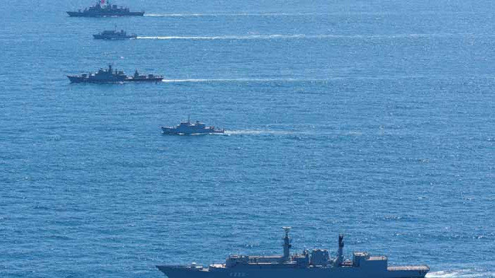 Корабите, участващи в учението „Бриз 2020”, изпълняват планираните задачи на море