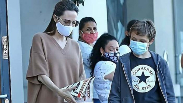 Анджелина Джоли, Нокс Джоли Пит и защо актрисата е с пуловер през лятото