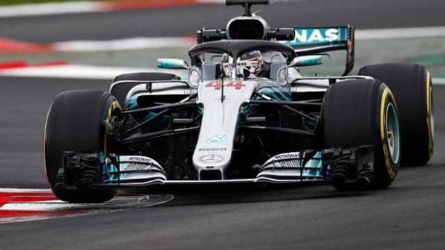 Хамилтън изпревари Ботас в последната тренировка в Барселона